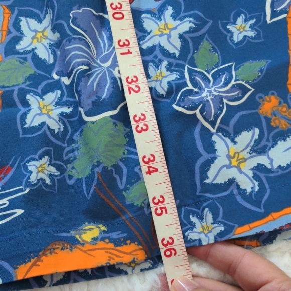 Disney Blue Tropical Print Mini Dress - Picture 13 of 16